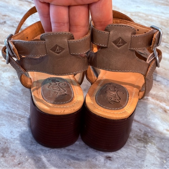 Women’s SPERRY GOLD CUP Vivian heeled leather sandal- Size 8.5 - Picture 7 of 11